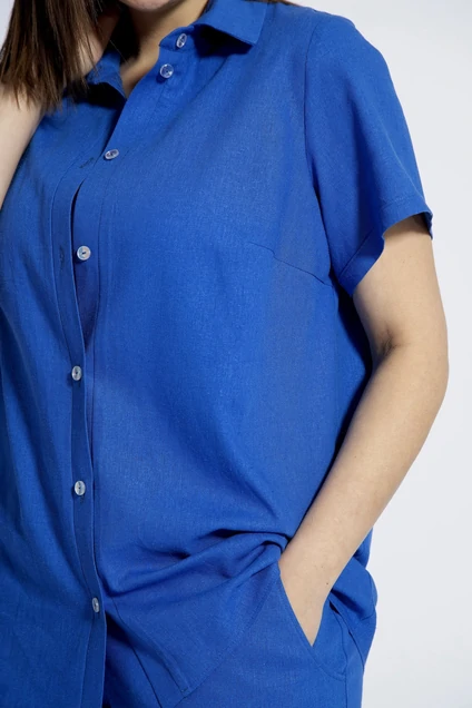Блузка 4034 синий BegiModa