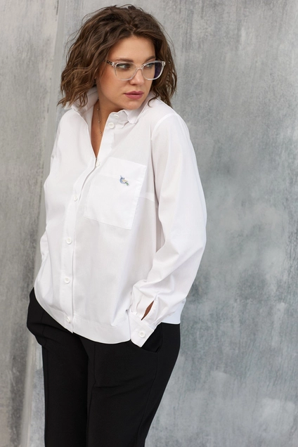 Блузка 4107 белый BegiModa