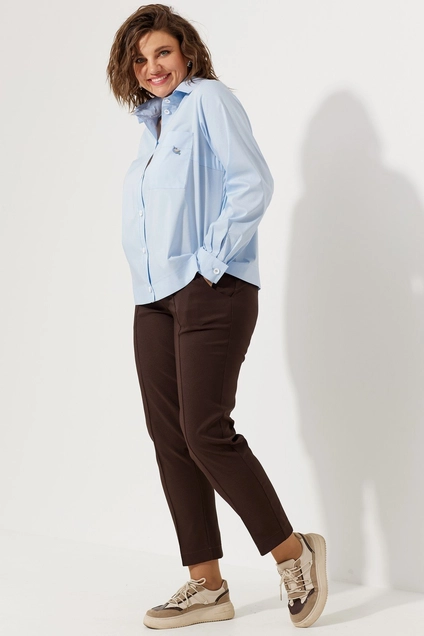 Блузка 4107 голубой BegiModa