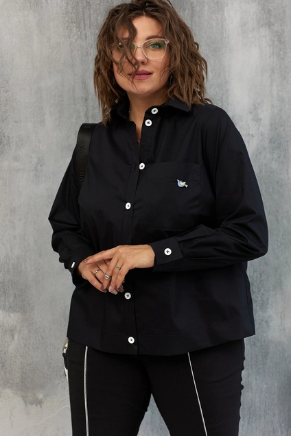 Блузка 4107 черный BegiModa