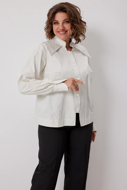 Блузка 4135 сливочный BegiModa