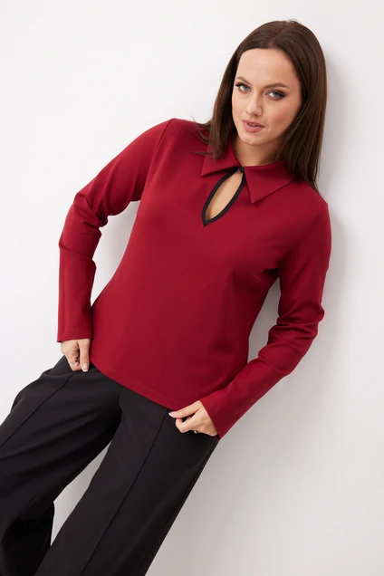 Блузка 4147 бордо BegiModa