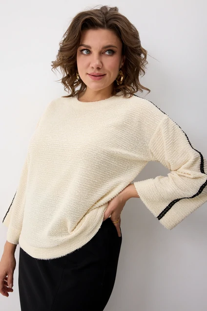 Джемпер 4149 топленое молоко BegiModa