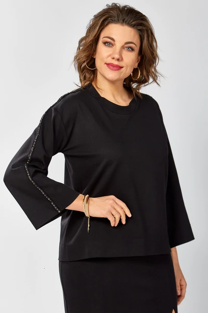 Джемпер 4155 черный BegiModa
