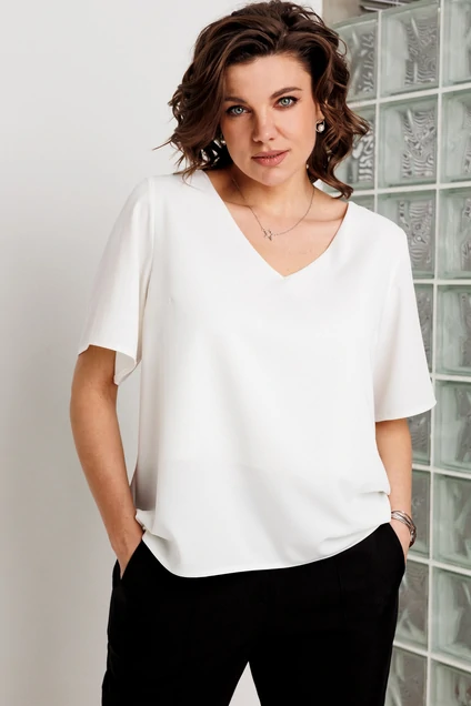 *Блузка 4166 белый BegiModa