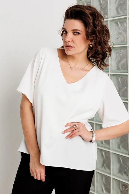 *Блузка 4166 белый BegiModa
