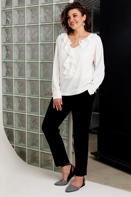 Блузка 4167 белый BegiModa