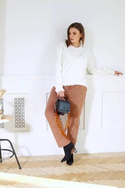 Блузка 4009 молочный BegiModa