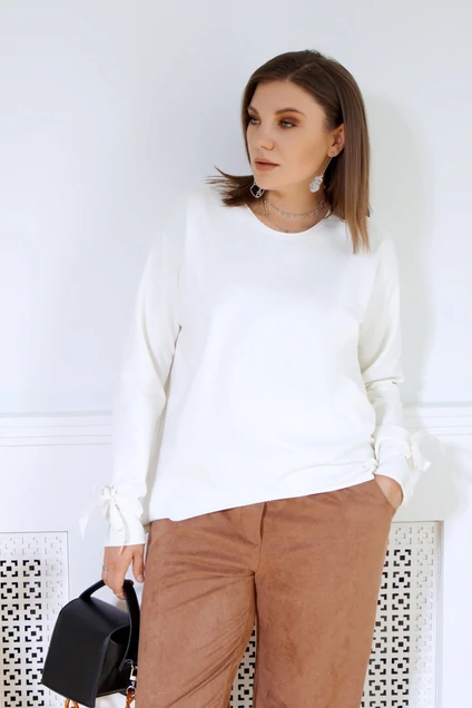 Блузка 4009 молочный BegiModa