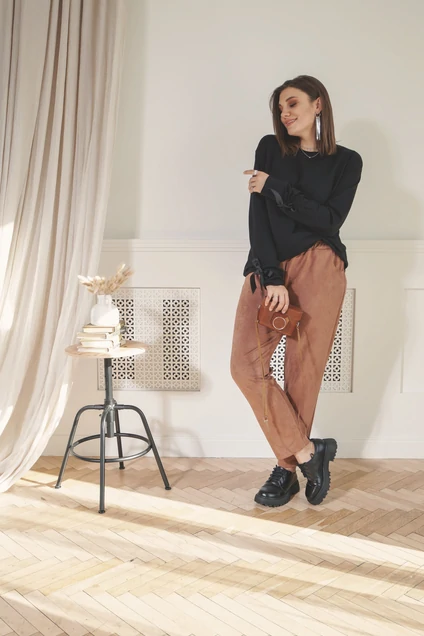 Блузка 4009 черный BegiModa