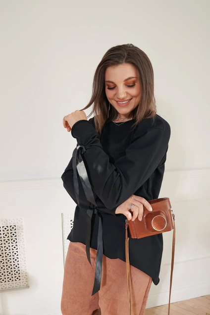 Блузка 4009 черный BegiModa