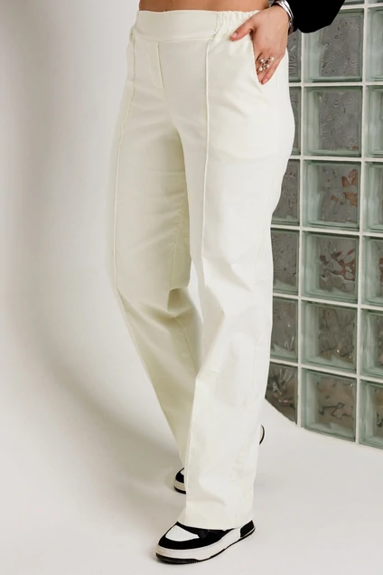 Брюки 6081 молочный BegiModa