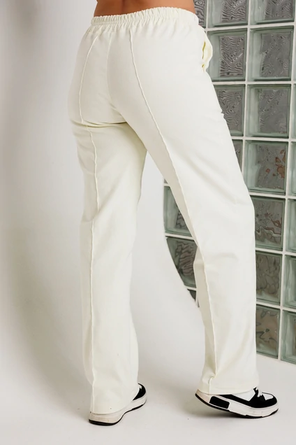 Брюки 6081 молочный BegiModa