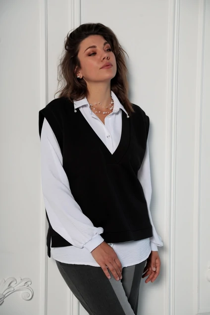 Жилет 7006 черный BegiModa