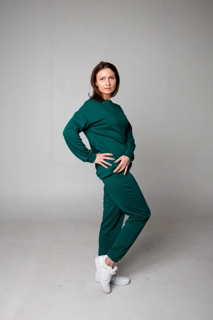 Спортивный костюм 1110-1 изумруд Continental Fashion
