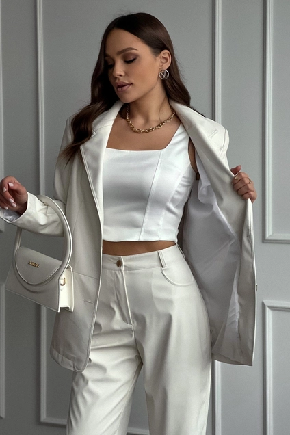 Жакет 1201-1 молочный Continental Fashion