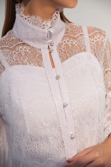 Костюм с платьем 9105 белый Daloria