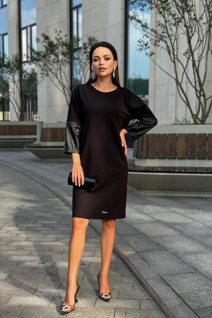 Платье 1825 черный DilanaVIP