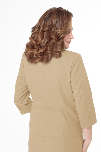 Костюм с юбкой 4208 + 3341 бежевый Elite Moda