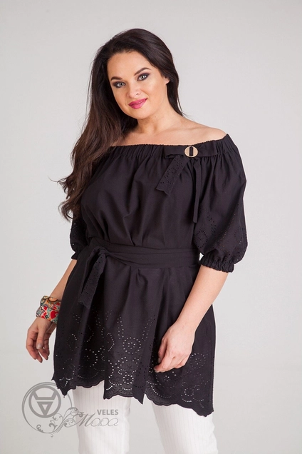 Туника 3207 черный Elletto