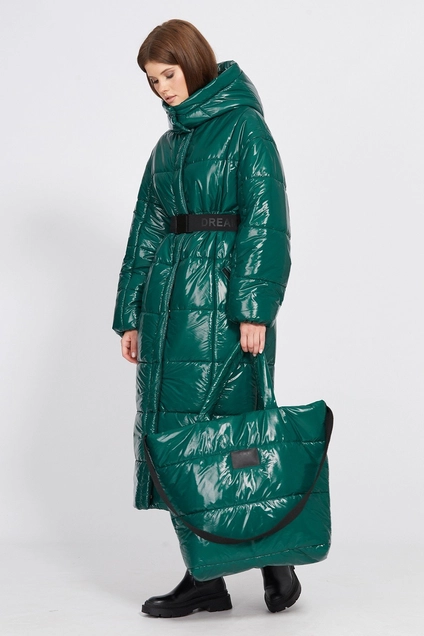 Пальто 2470 зеленый EOLA