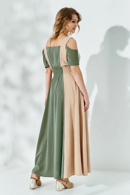 Платье 520 хаки Euro Moda
