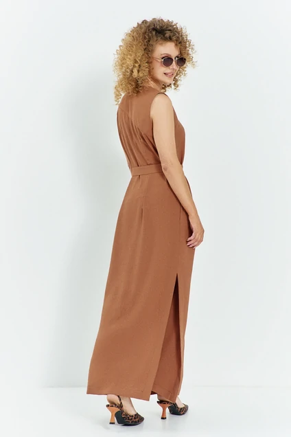 Платье 601 коричневый Euro Moda