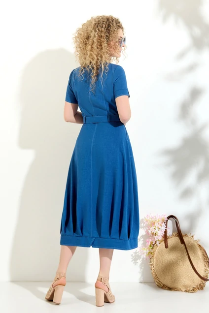 Платье 616 синий Euro Moda