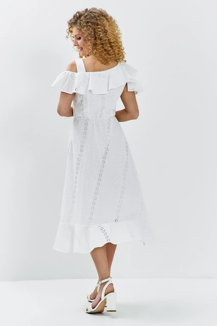 Платье 709 белый Euro Moda