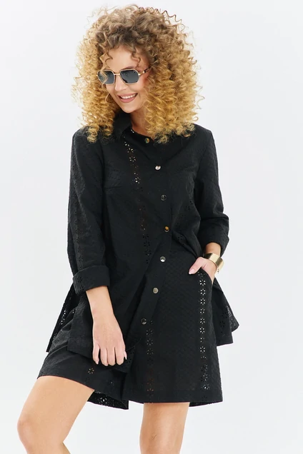 Костюм с шортами 711 черный Euro Moda