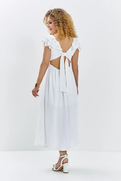 Платье 724 белый Euro Moda
