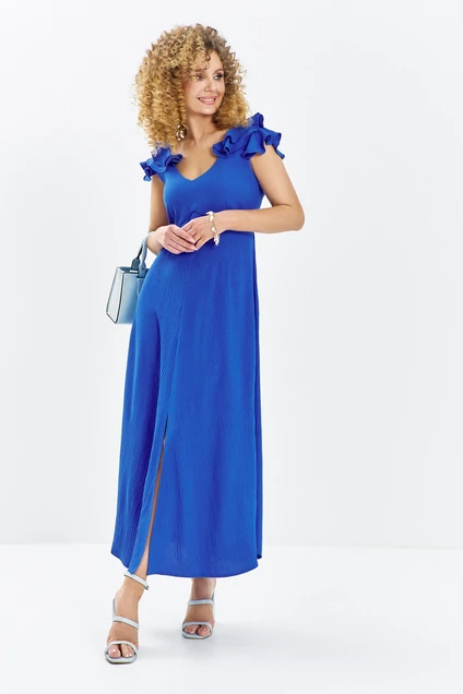 Платье 724 синий Euro Moda