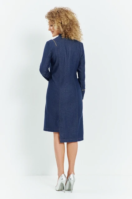 Платье 750 синий Euro Moda