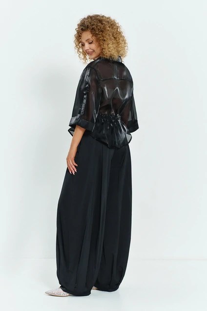 Костюм брючный 803 черный Euro Moda