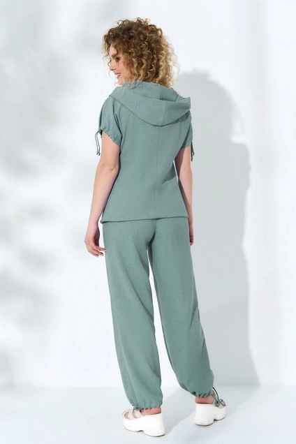 Костюм брючный 099-1 бирюза Euro Moda