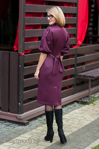Платье 228 бордо Euro Moda