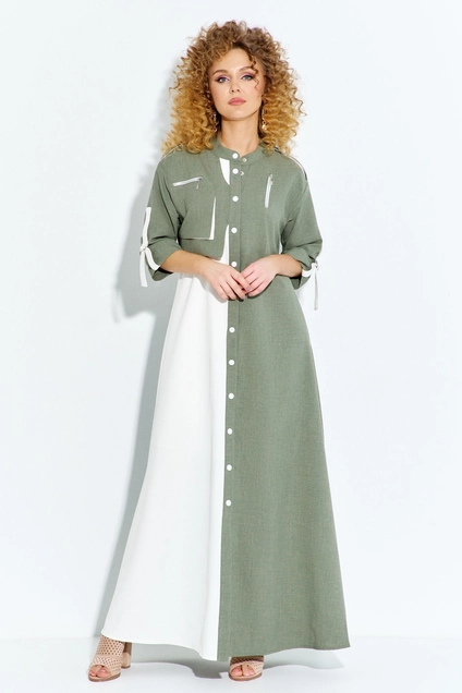 Платье 349 хаки Euro Moda