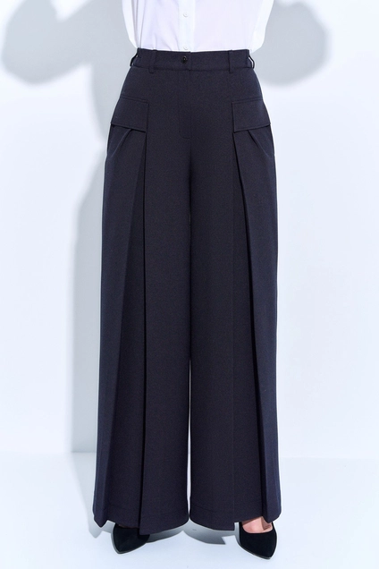Брюки 465 синий Euro Moda