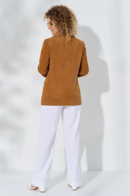 Костюм брючный 516 горчица Euro Moda