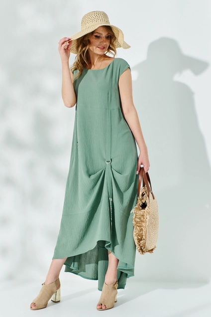 Платье 527 бирюза Euro Moda