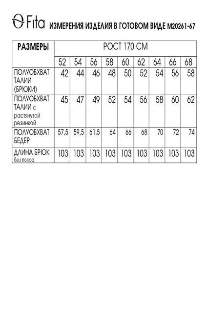 Брюки 20266 FITA