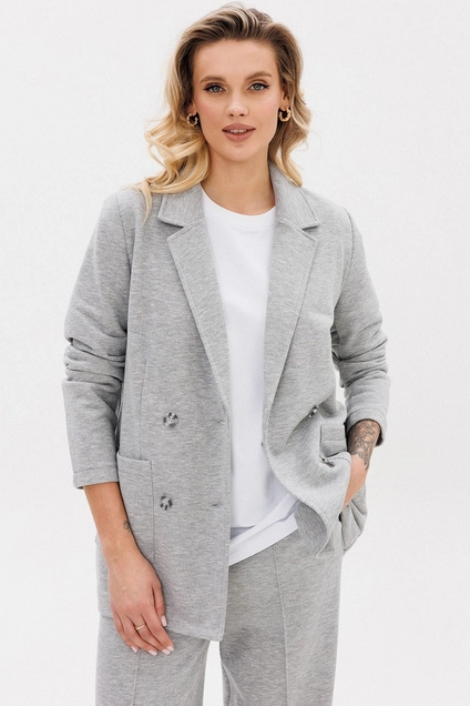 Костюм брючный f3078-50-04 селый меланж GO wear