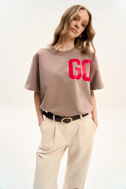 Футболка F1001N-04-03 мокко мусс GO wear