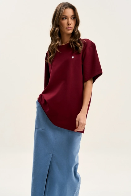 Футболка F1001-12-01 вишня GO wear