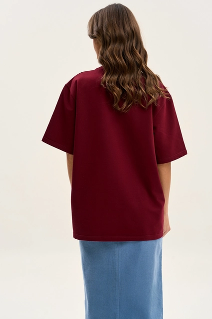 Футболка F1001-12-01 вишня GO wear