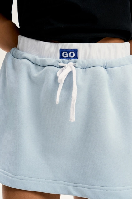 Юбка F2005-29-1413 голубой GO wear