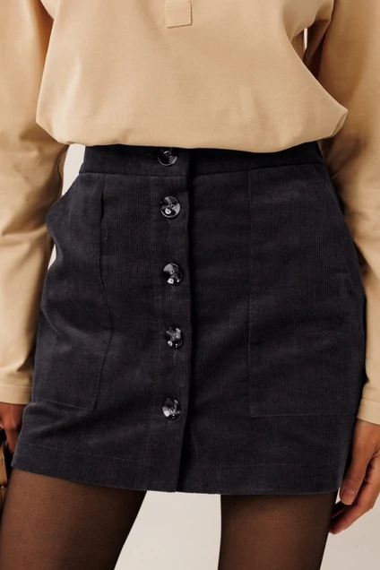 *Юбка F2111-30-03 графит GO wear