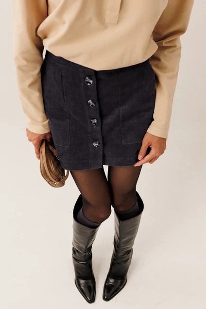 *Юбка F2111-30-03 графит GO wear