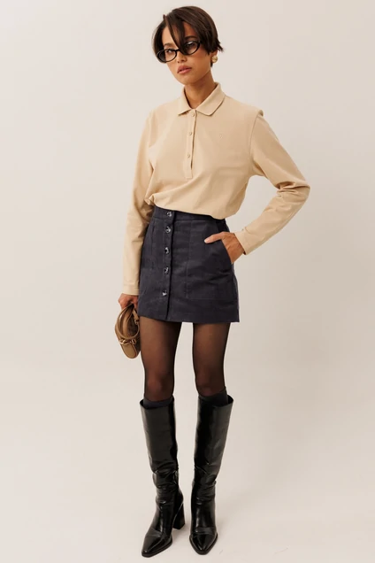 *Юбка F2111-30-03 графит GO wear