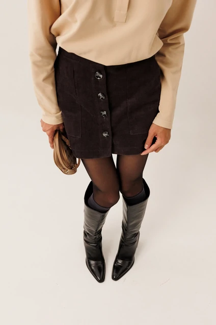 Юбка F2111-30-03 графит GO wear фото 4